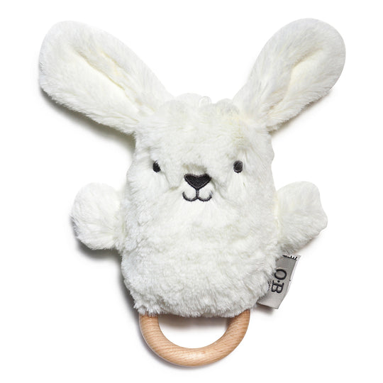 Beck Cream Bunny Soft Rattle Toy 6.8" / 17cm banner