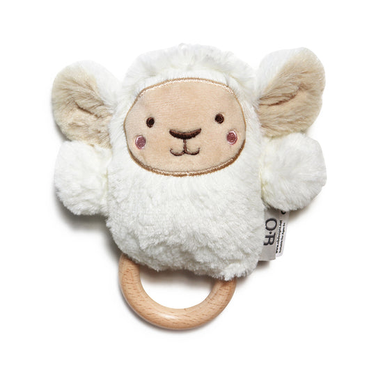 Lee Lamb Soft Rattle Toy 6.8" / 17cm banner