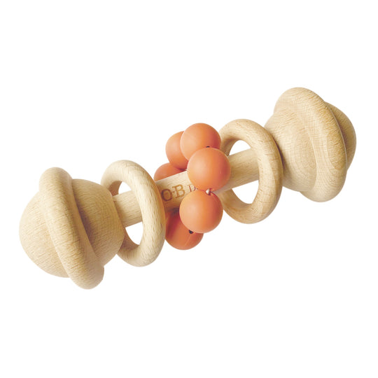 Wooden Rattle Toy - Cinnamon banner