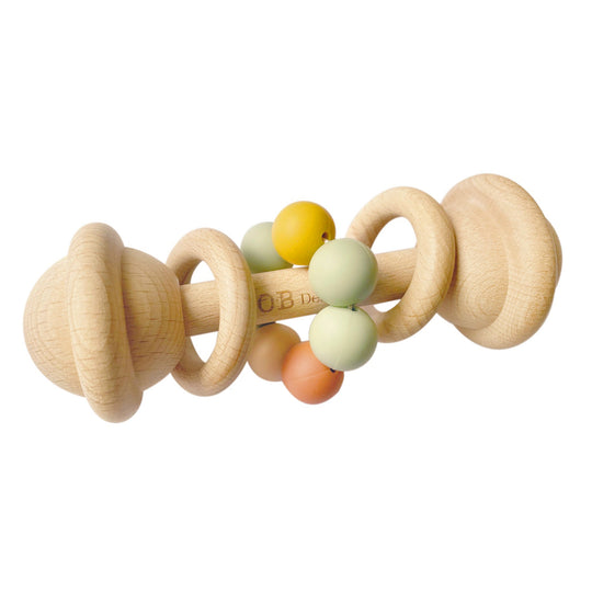 Wooden Rattle Toy - Multi Color banner