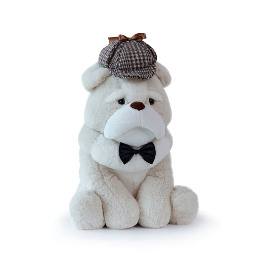 Boris Bulldog Soft Toy with Hat 10" / 26cm banner